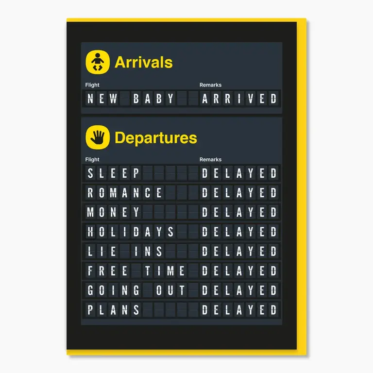 Stoats & Weasels Stoats & Weasels Arrivals - New Baby Card