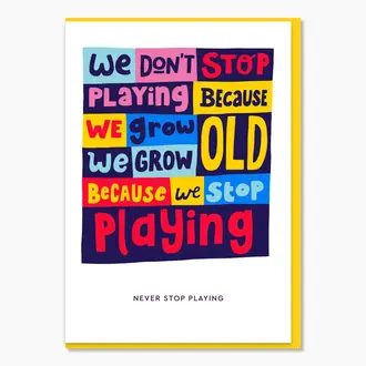 Stoats & Weasels Stoats & Weasels Never Stop Playing Card