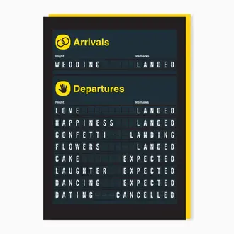 Stoats & Weasels Stoats & Weasels Arrivals - Wedding Card