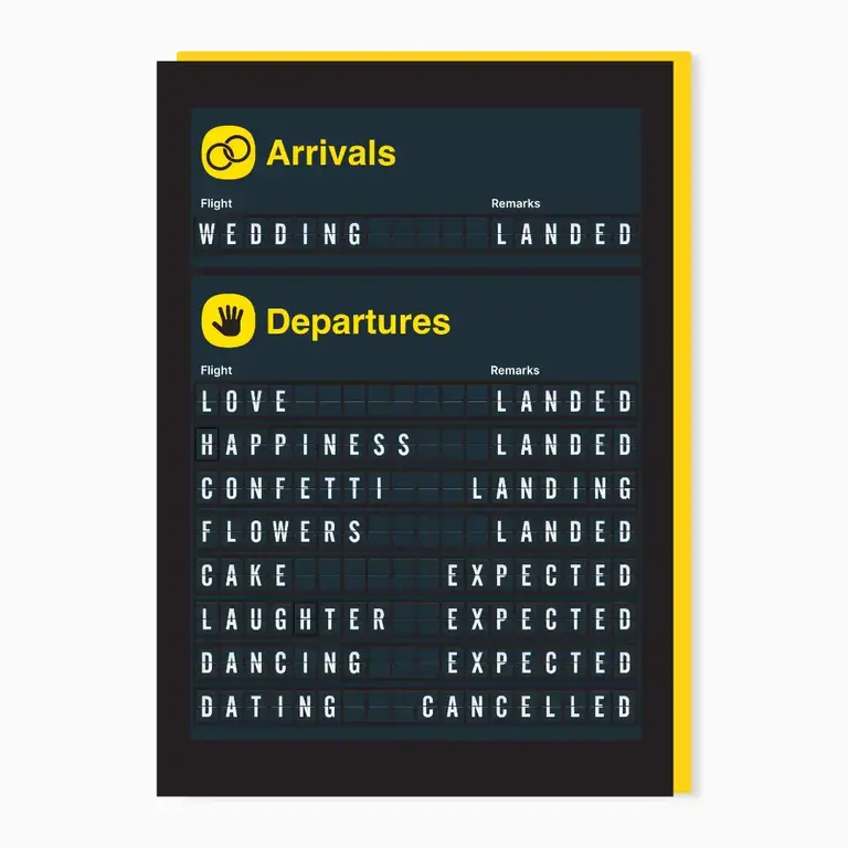 Stoats & Weasels Stoats & Weasels Arrivals - Wedding Card