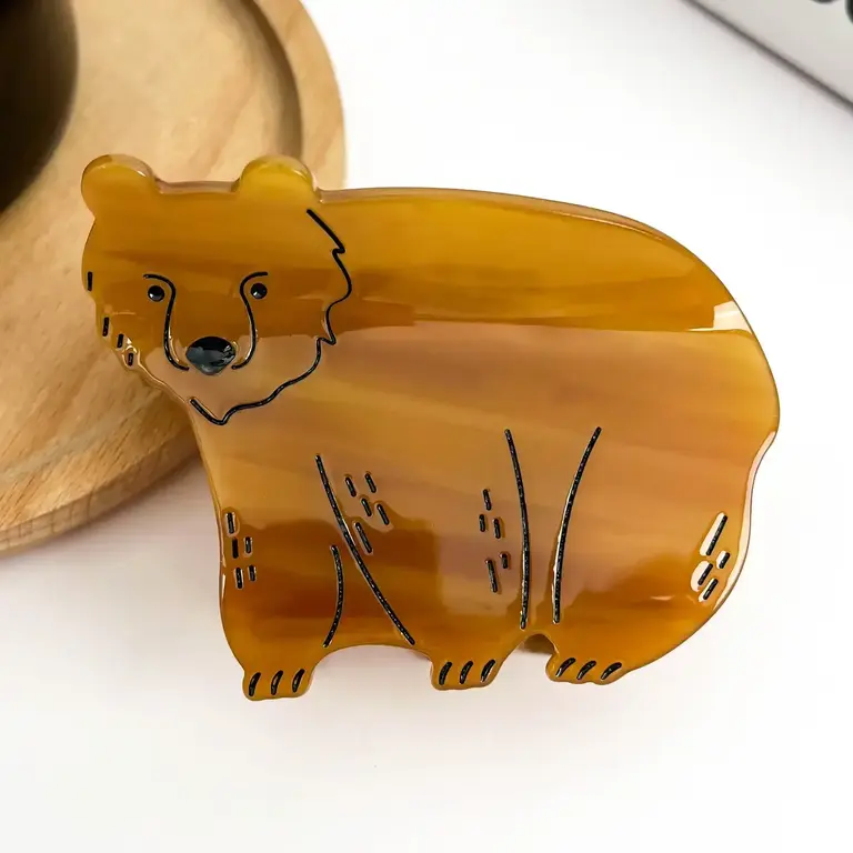 Diva Diva Hair Clip Bear