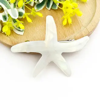 Diva Diva Hair Barrette Starfish White