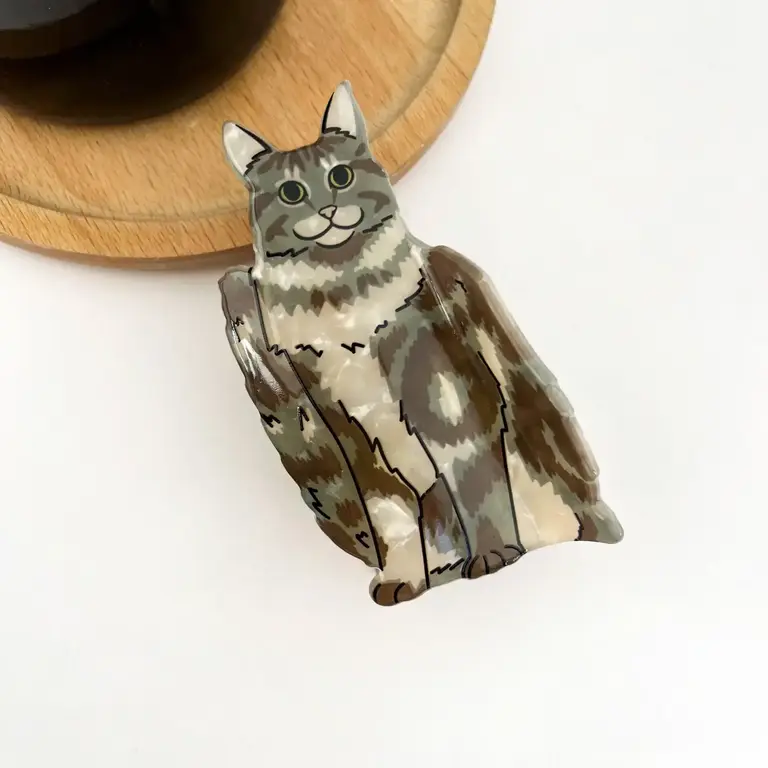 Diva Diva Hair Clip Tabby Cat