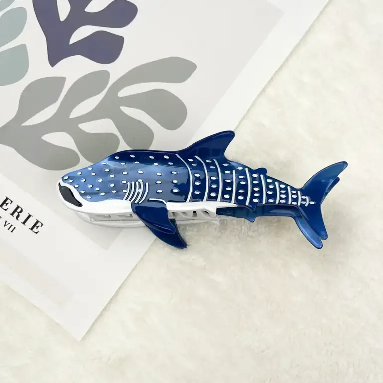 Diva Diva Hair Clip Blue Whale Shark