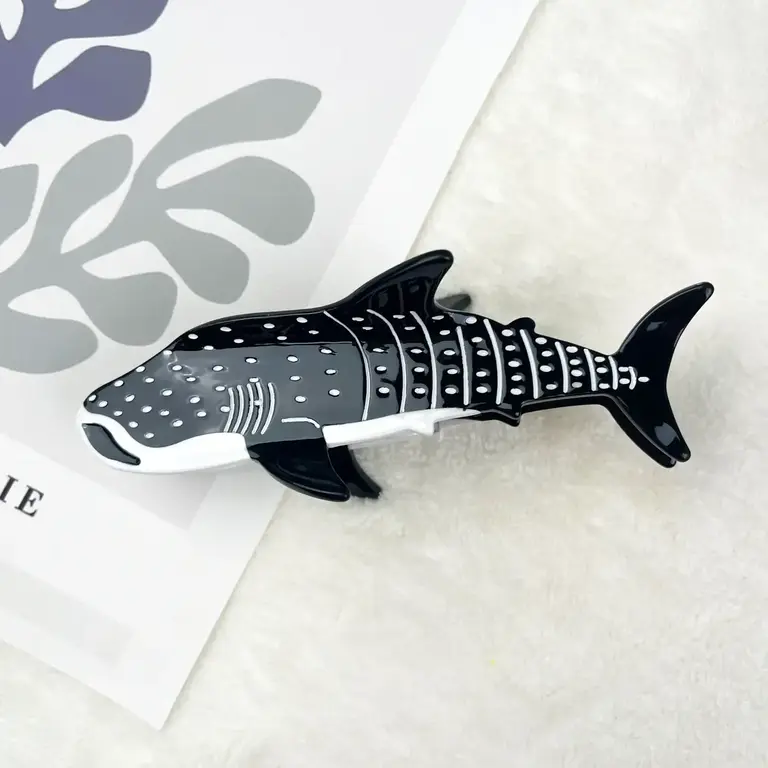 Diva Diva Hair Clip Black Whale Shark