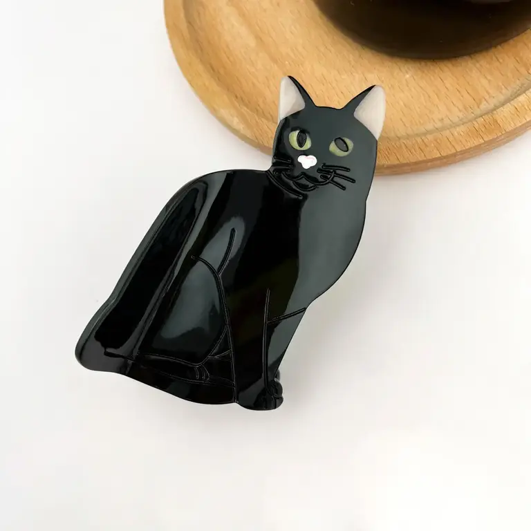 Diva Diva Hair Clip Black Cat