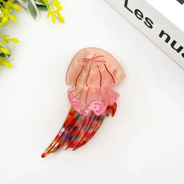 Diva Diva Hair Clip Jellyfish Pink/Multi
