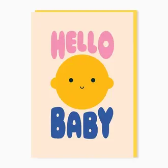 Stoats & Weasels Stoats & Weasels Hello Baby Card