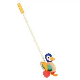Rex London Rex London Wooden Push Along Flapping Duck