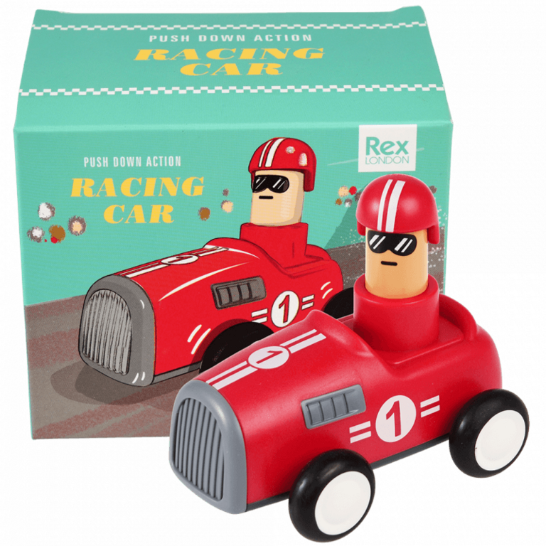 Rex London Rex London Push Down Action Racing Car Red