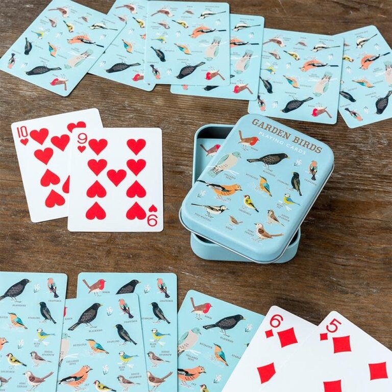 Rex London Rex London Playing Cards in A Tin - Garden Birds
