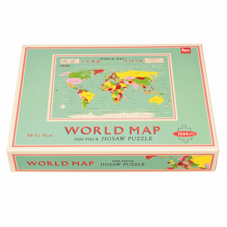 Rex London Rex London World Map Jigsaw Puzzle (1000pce)