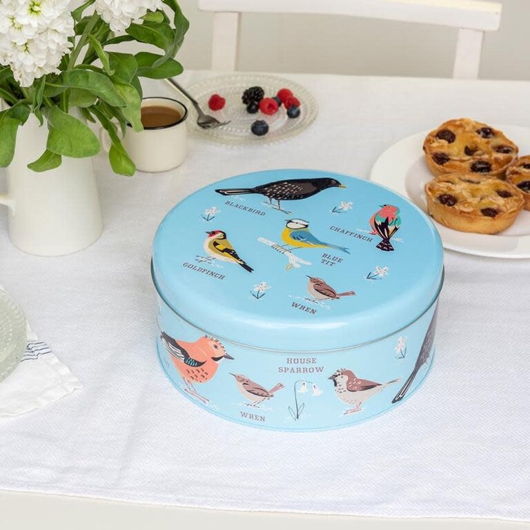 Rex London Rex London Vintage Style Baking Tin Garden Birds 24cm