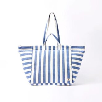 Ori London Ori London Marylebone Tote Denim Stripe