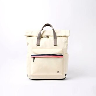 Ori London Ori London Cantry Roll Top Backpack Wax Paper Stripe