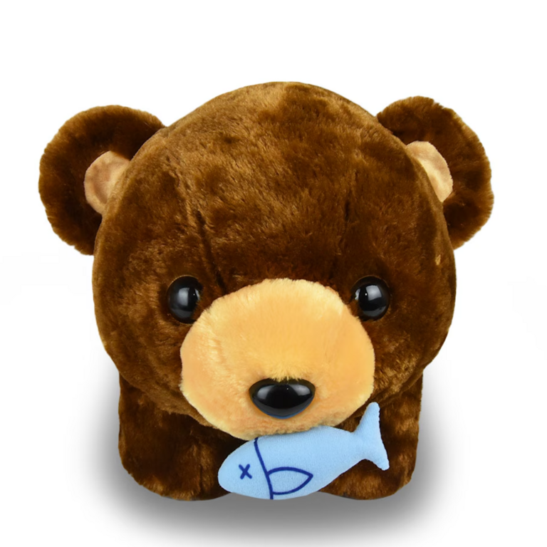 Amuse Amuse Japan Maru-kuma Bear w. Fish (L) 34cm
