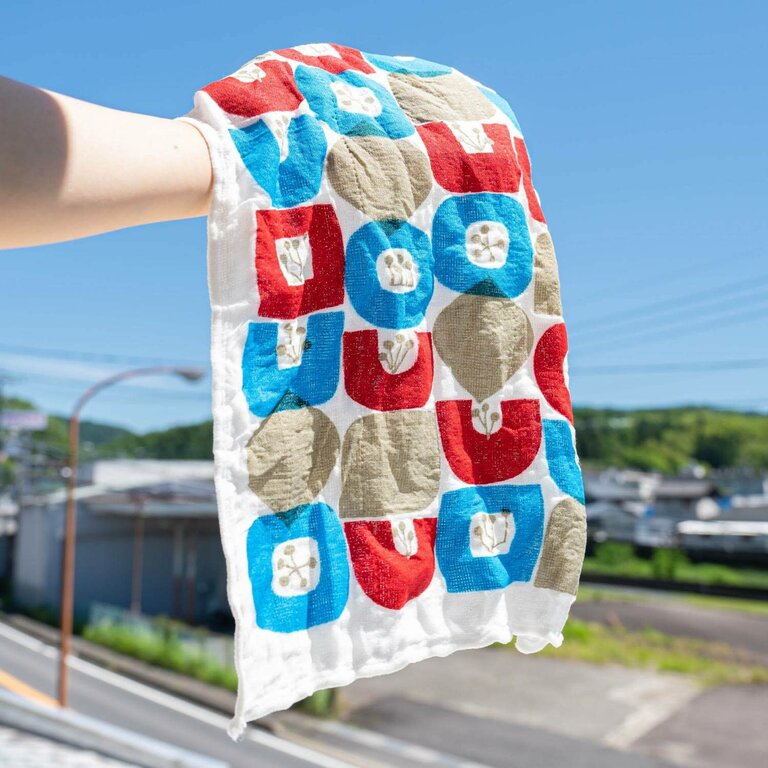 Ya-Ma Ya-Ma Japan Kaya Dishcloth - Folk Flower