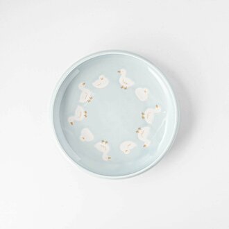 Ya-Ma Ya-Ma Japan Lullaby Series Duck Plate Blue 17 cm