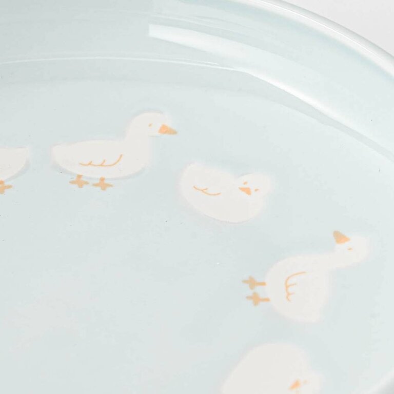 Ya-Ma Ya-Ma Japan Lullaby Series Duck Plate Blue 17 cm