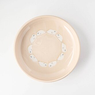 Ya-Ma Ya-Ma Japan Lullaby Series Main Plate Beige Seal 21 cm