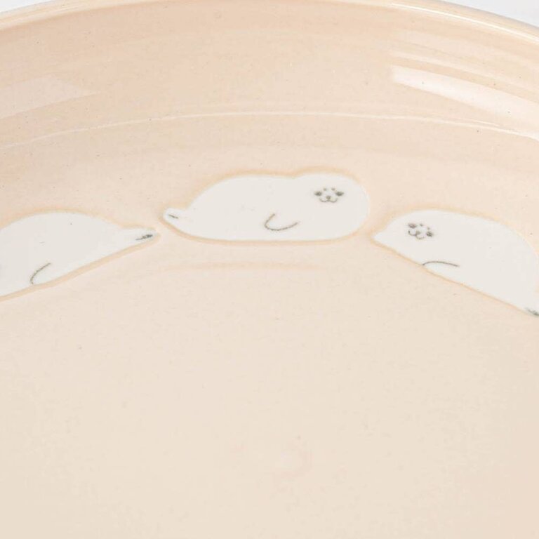 Ya-Ma Ya-Ma Japan Lullaby Series Main Plate Beige Seal 21 cm