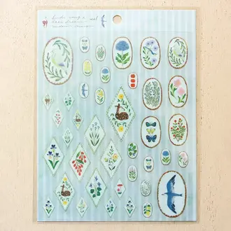 Neo Neo Japan Midori Asano Sticker Sheet Bird Dream