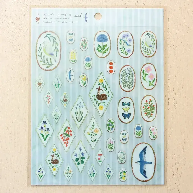 Neo Neo Japan Midori Asano Sticker Sheet Bird Dream