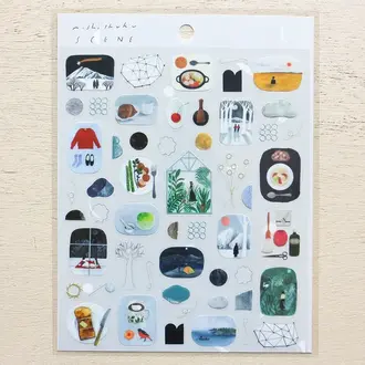 Neo Neo Japan Nishi Shuku Sticker Sheet Scene