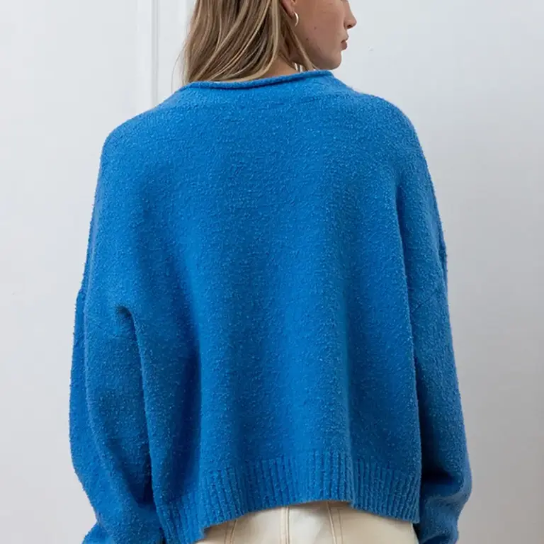 Raison Raison Cotton Blend Fuzzy Duck Sweater