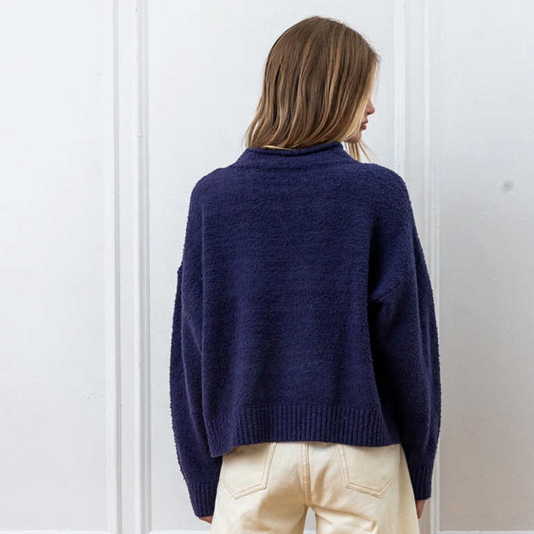 Raison Raison Cotton Blend Fuzzy Dalmatian Sweater