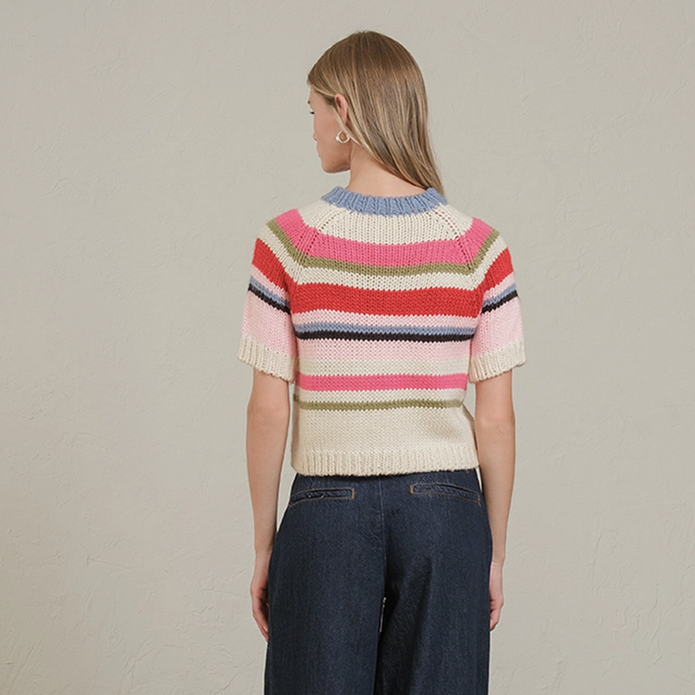 Raison Raison Chunky Knit Striped Sweater