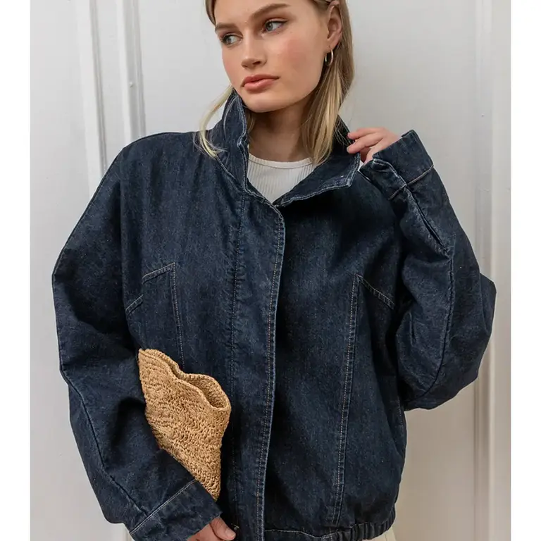 Raison Raison High Neck Denim Jacket
