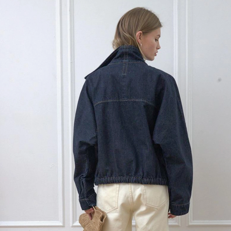 Raison Raison High Neck Denim Jacket