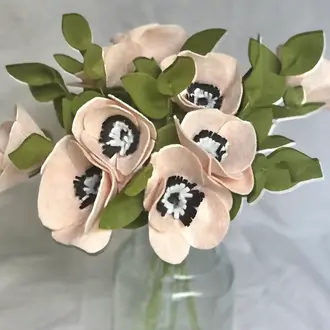 Fleurish Fleurish Anemone Felt Flower Blush (Single)