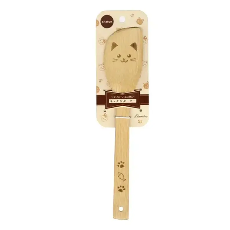 Bamboo Cat Spatula 30cm