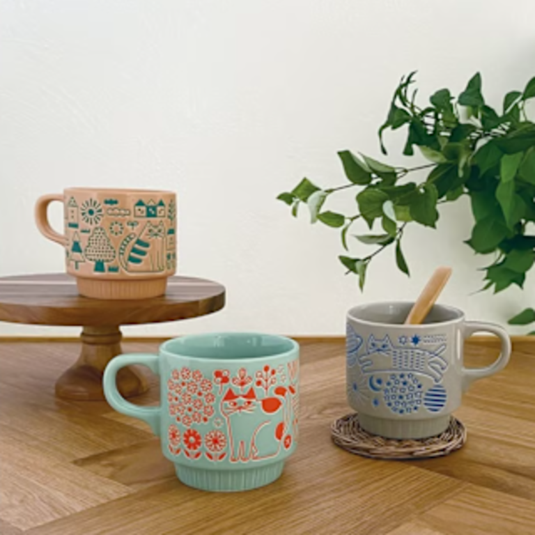 Fika Japan City Cat Stackable Mug 300ml