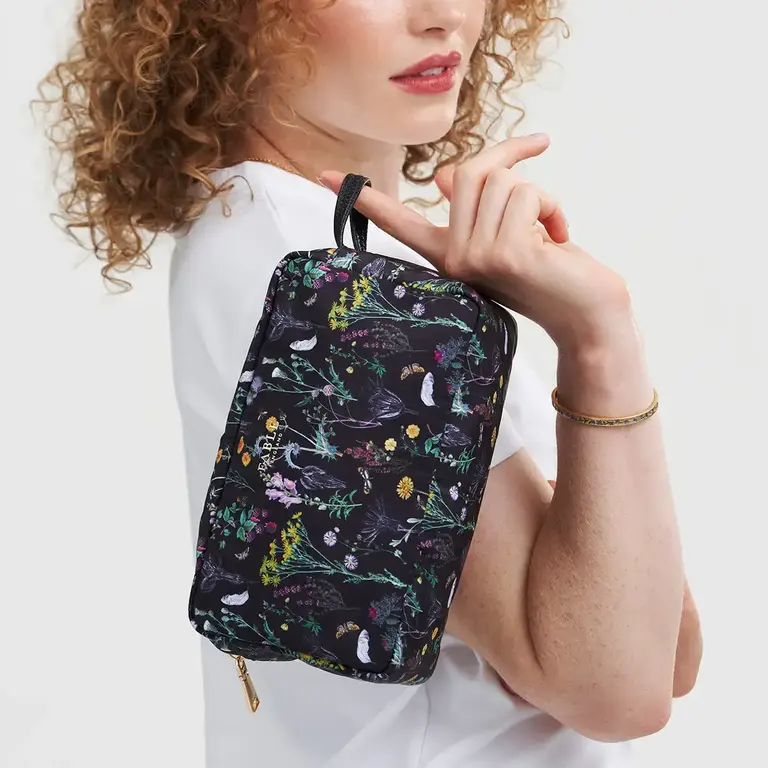 Fable England Fable Wilderness Black Cosmetic Bag