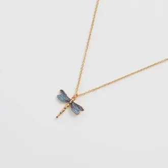 Fable England Fable Dragonfly Pendant Necklace