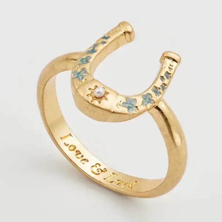 Fable England Fable Love & Luck Horseshoe Ring