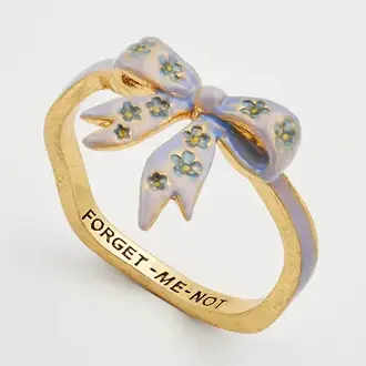 Fable England Fable Forget-Me-Not Bow Ring
