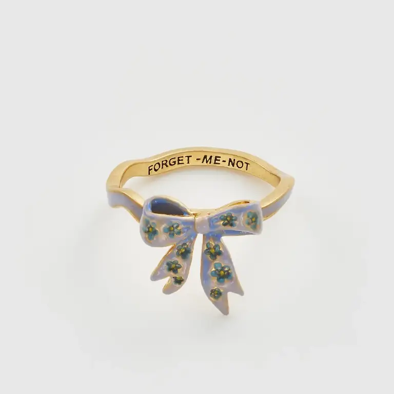 Fable England Fable Forget-Me-Not Bow Ring