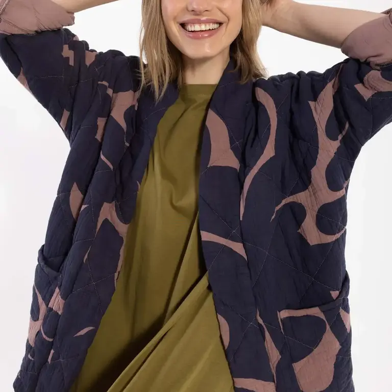 Danefae Danefae Quilted Cotton Jacket Dark/Mauve