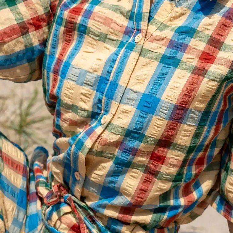 Danefae Danefae Cotton Seersucker Jumpsuit