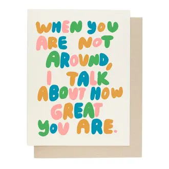 People I've Loved PIL I Talk About You Card