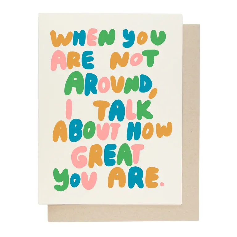 People I've Loved PIL I Talk About You Card