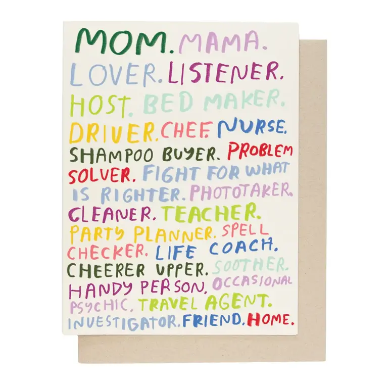 People I've Loved PIL Lucky Mom You're All That Card