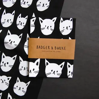 Badger & Burke Badger & Burke Many Cats Tea Towel
