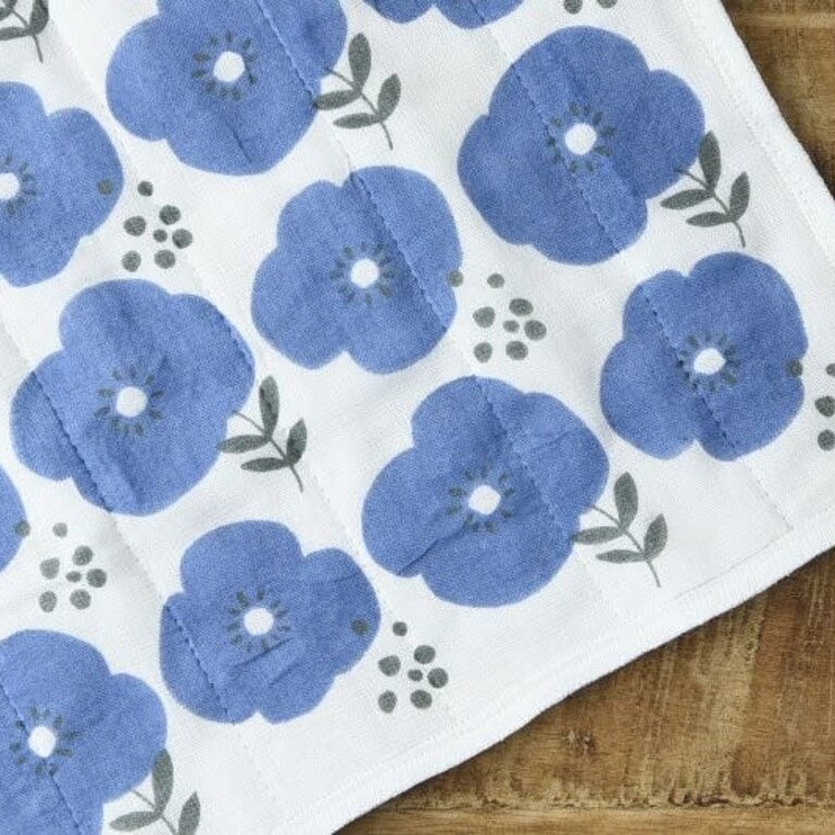 Ya-Ma Ya-Ma Japan Kaya Cloth Blue Flower