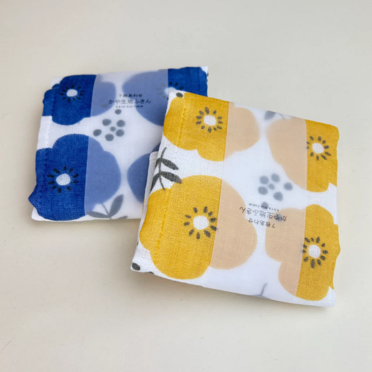 Ya-Ma Ya-Ma Japan Kaya Cloth Blue Flower