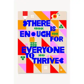 Lisa Congdon Lisa Congdon There Is Enough For Everyone Giclee Print 8.5x11 (Unframed)